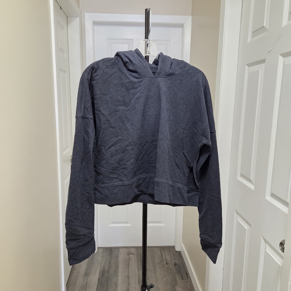 Lululemon Cropped Hoodie | Athletic Lounge Pullover Sweatshirt | Soft Minimalist - Picture 2 of 6